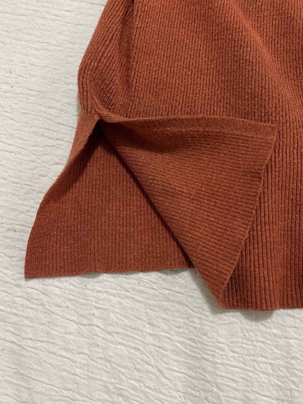 Altar'd State Rust Ribbed Mock Neck Sweater - Picture 2 of 5